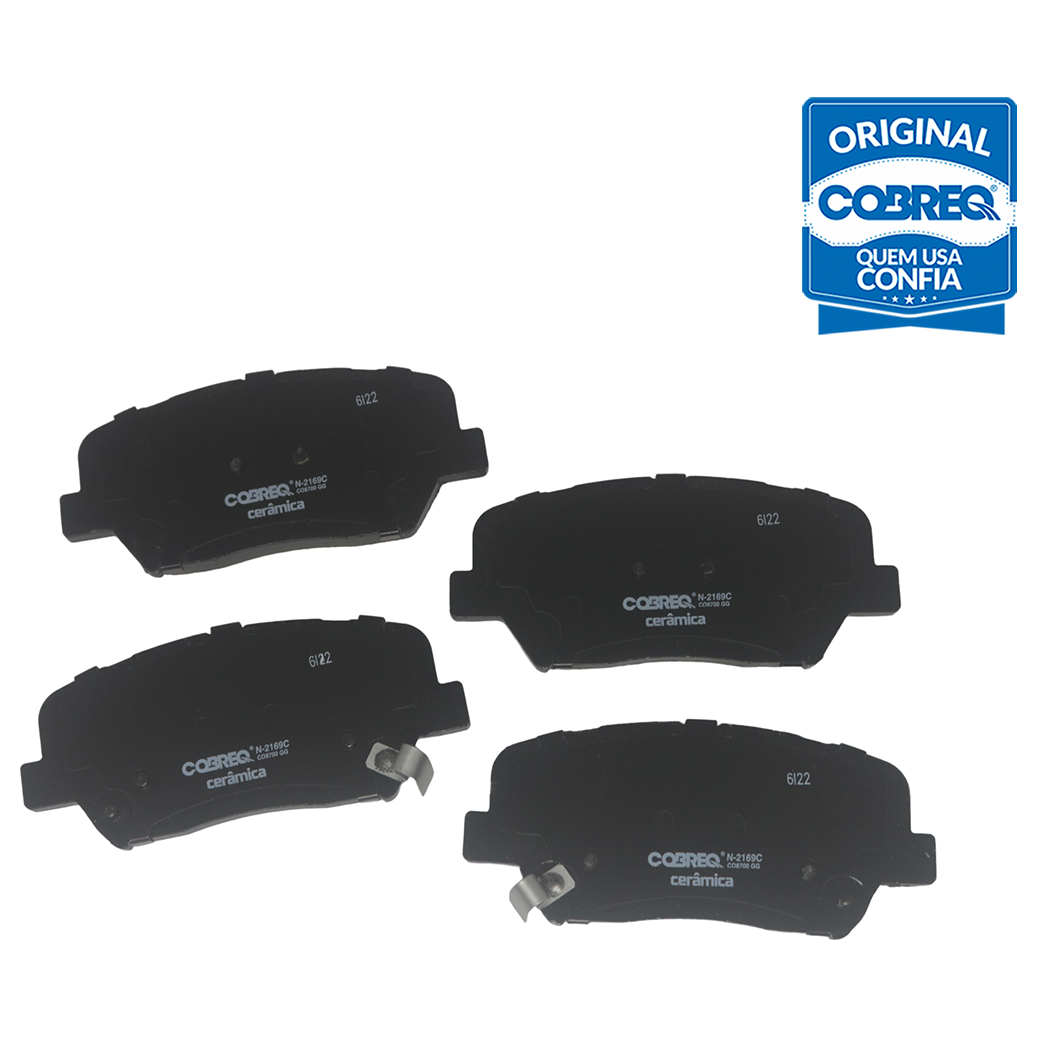 Pastilha de Freio Cerâmica Dianteira para Hyundai Creta e KIA Carens - Cobreq - N-2169C