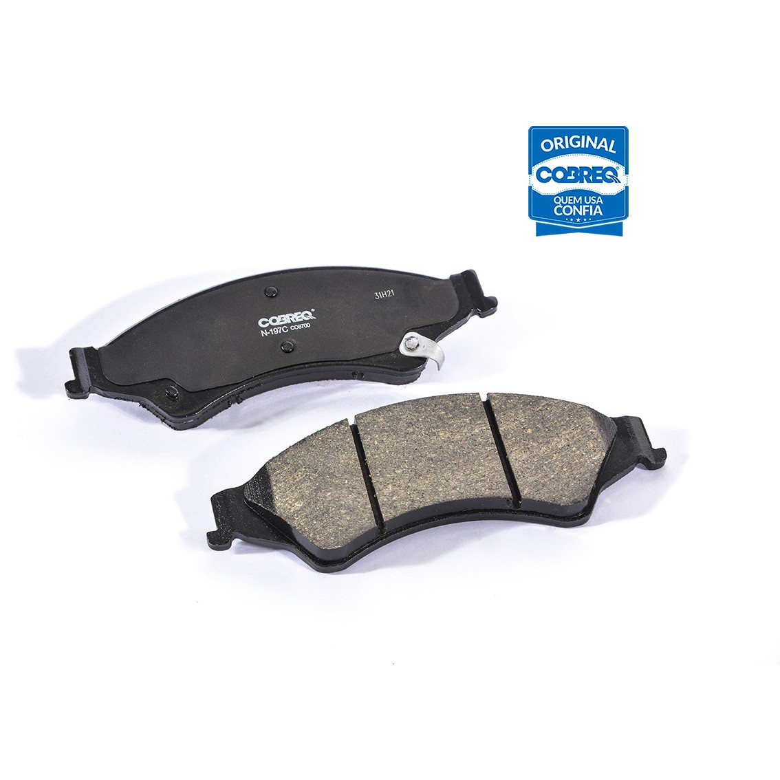 Pastilha de Freio Cerâmica Dianteira para Ford Ranger e Troller T4 - Cobreq - N-197C