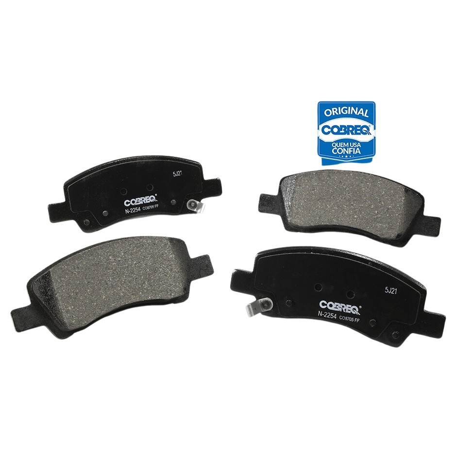 Pastilha de Freio Dianteira para Hyundai HB20 e HB20S  1.0 Aspirado - Cobreq - N-2254