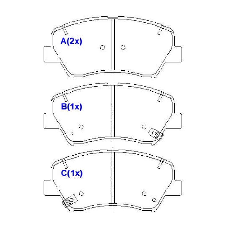 Jogo de Pastilhas de Freio Dianteira para Hyundai Creta - Syl - 8260