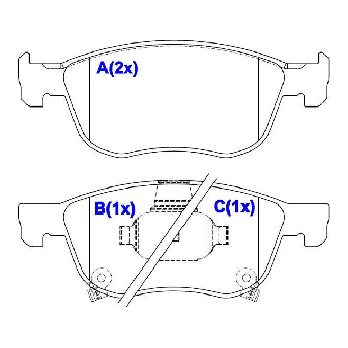 Jogo de Pastilhas de Freio Dianteira para Honda Civic e HR-V - Syl - 4258