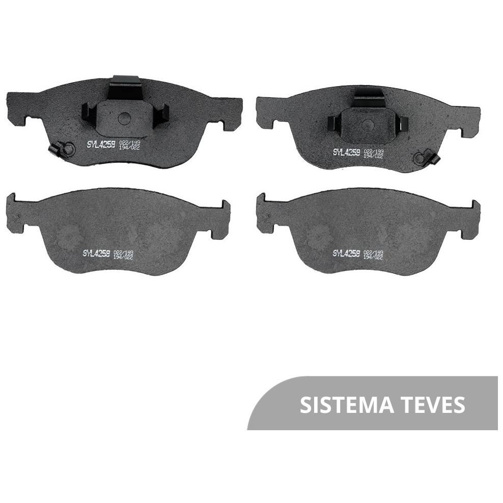 Jogo de Pastilhas de Freio Dianteira para Honda Civic e HR-V - Syl - 4258