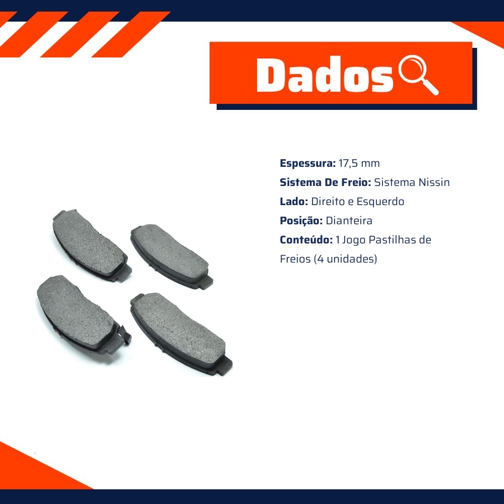 Pastilha de Freio Dianteira para Honda Accord e Civic - TRW - RCPT14290