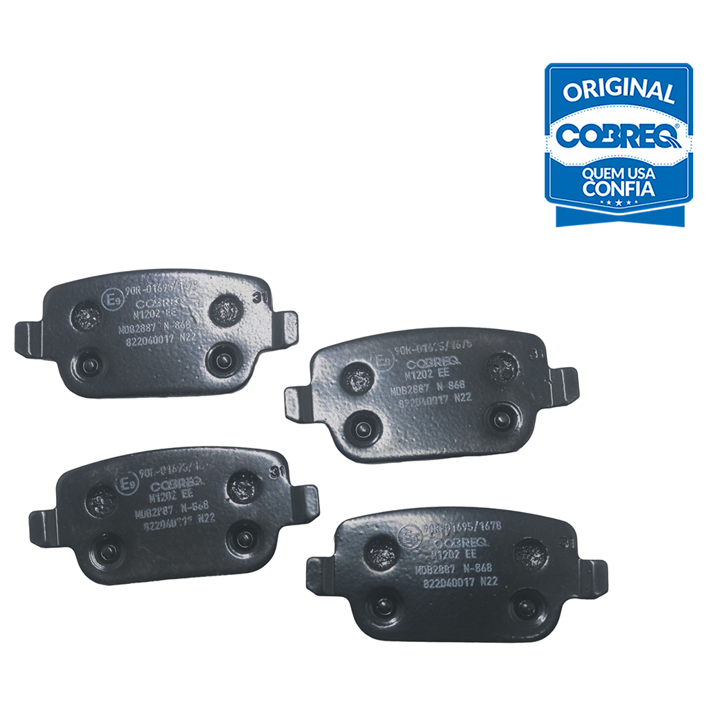 Pastilha de Freio Traseira para Land Rover Freelander 2 e Volvo S80 - Cobreq - N-868