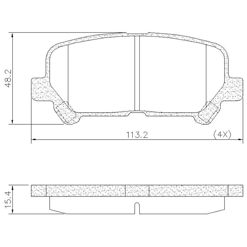 Pastilha de Freio Traseira para Chevrolet Trailblazer - Fras-le - PD/1498