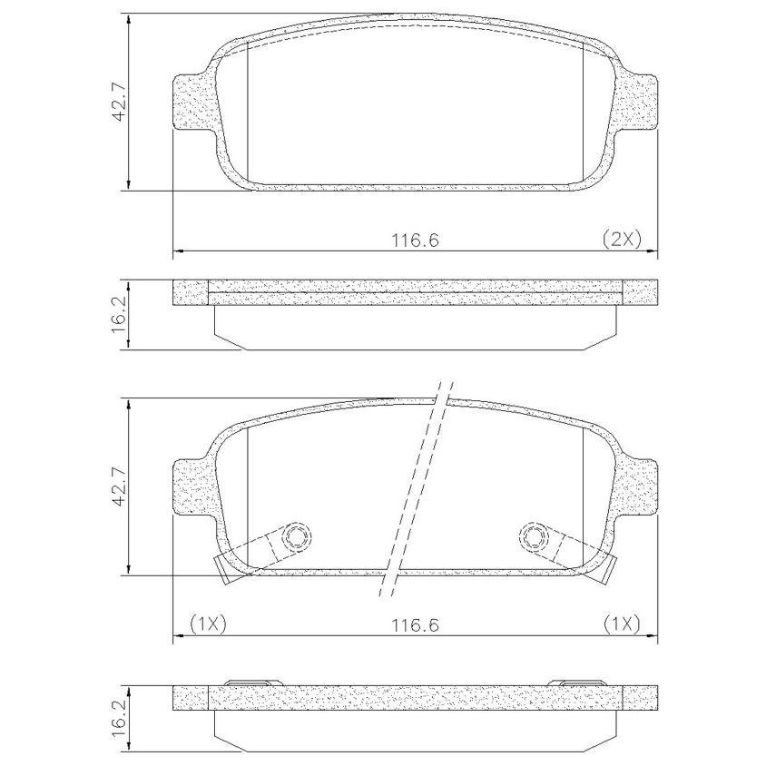 Pastilha de Freio Traseira para Chevrolet Cruze e Cruze Sport6 - Fras-le - PD/1102