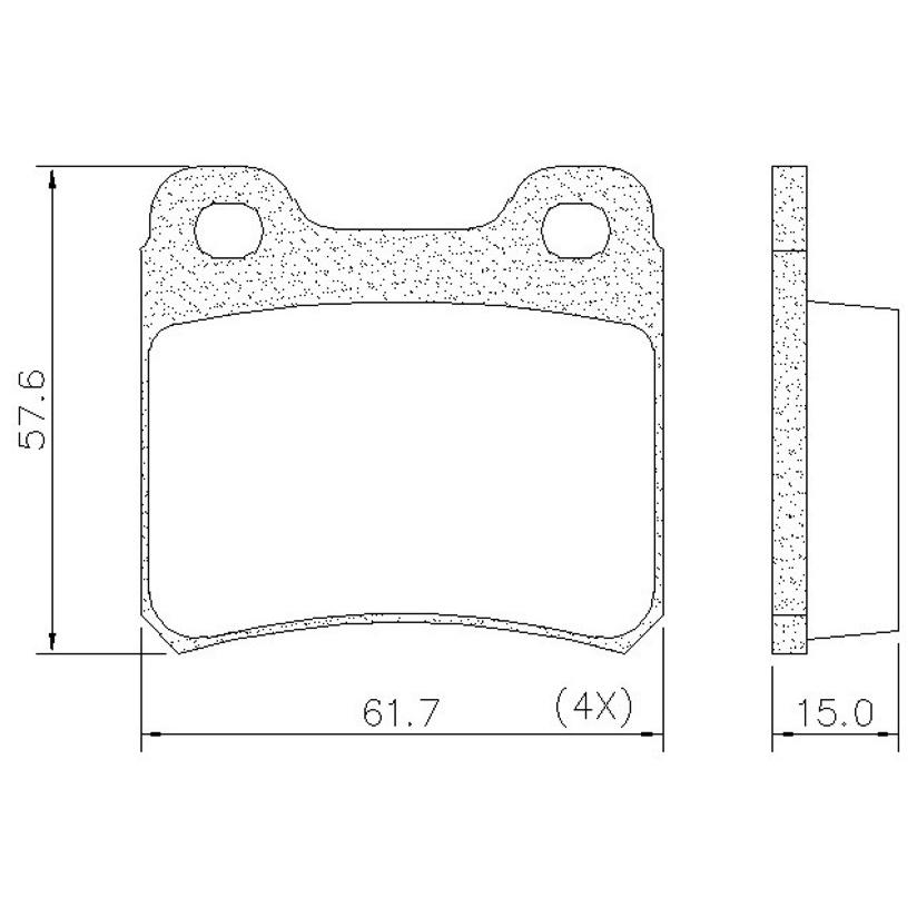 Pastilha de Freio Traseira para Chevrolet Vectra - Fras-le - PD/41