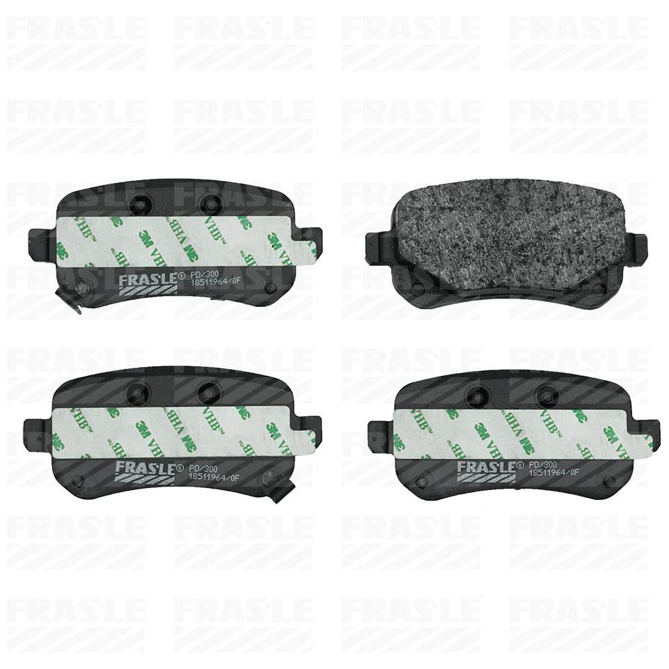 Pastilha de Freio Traseira para Dodge Journey e Fiat Freemont - Fras-le - PD/300