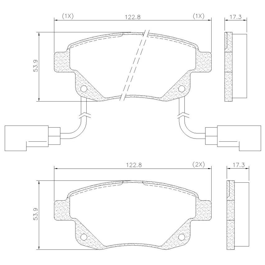 Pastilha de Freio Traseira para Ford Transit - Fras-le - PD/1029-A