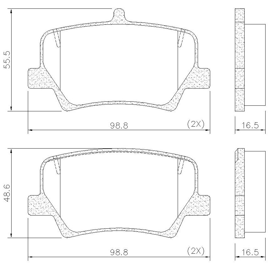 Pastilha de Freio Traseira para Volvo XC40 - Fras-le - PD/1658