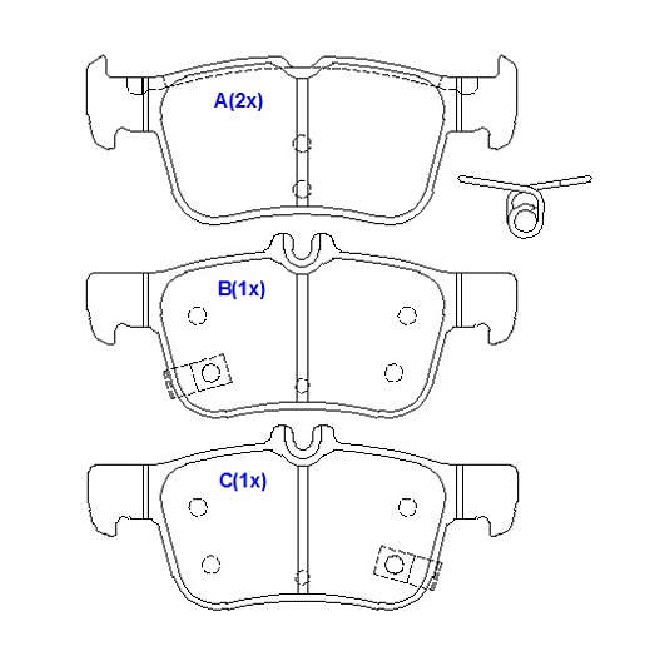 Jogo de Pastilhas de Freio Traseira para Ford Bronco e Maverick - Syl - 4225