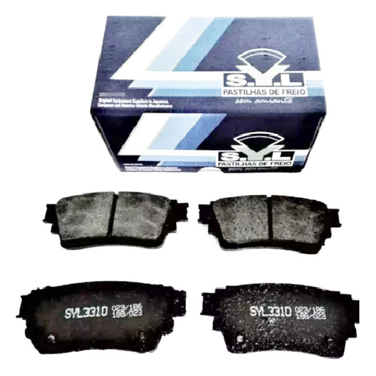 Jogo de Pastilhas de Freio Traseira para Mitsubishi Eclipse Cross e Outlander - Syl - 3310
