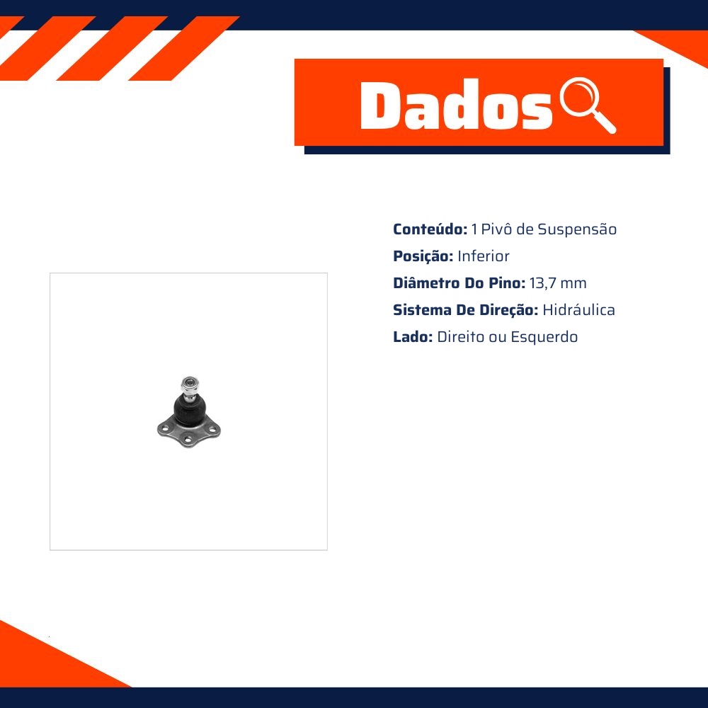 Pivô de Suspensão - SKF - VKDS 4725