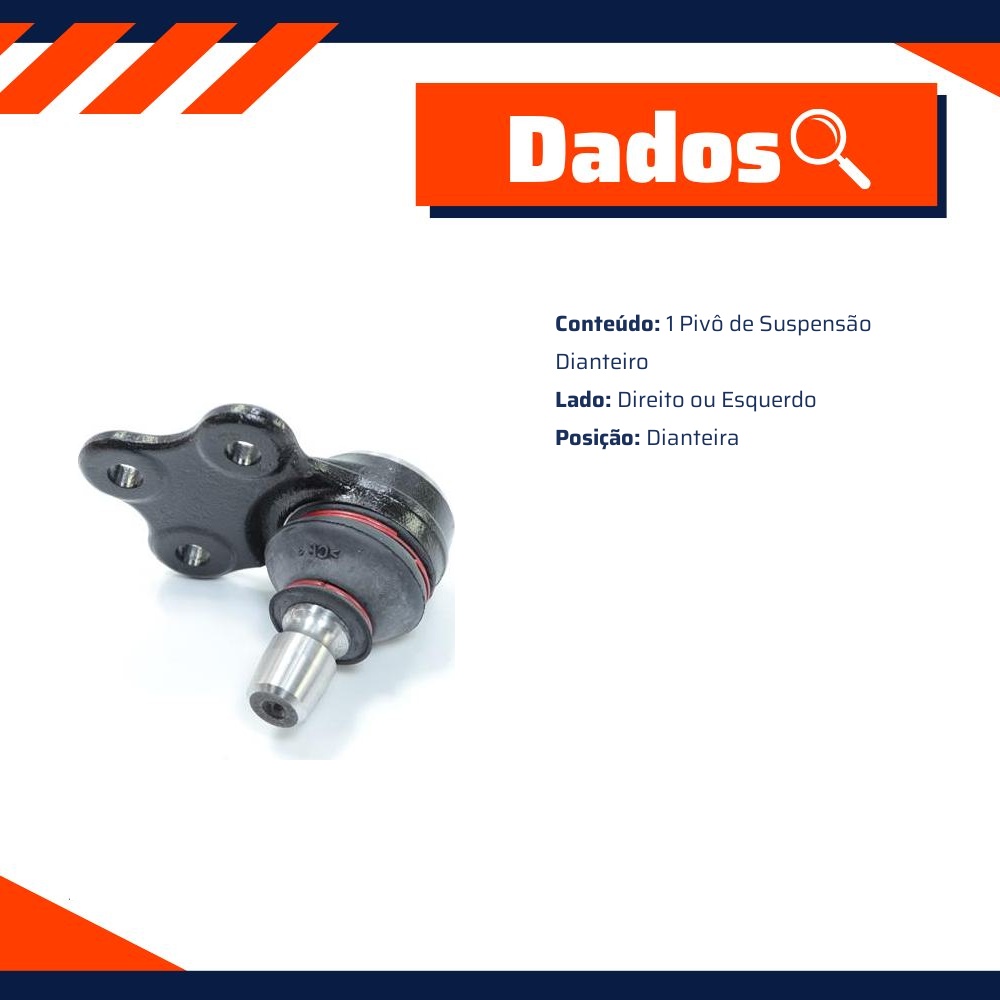 Pivô de Suspensão Dianteiro para Fiat Bravo e Stilo - TRW - JBJ807