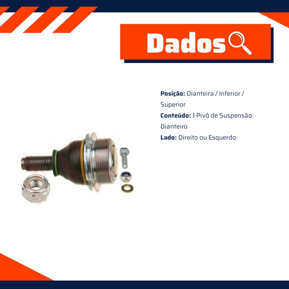 Pivô de Suspensão Dianteiro - TRW - JBJ125