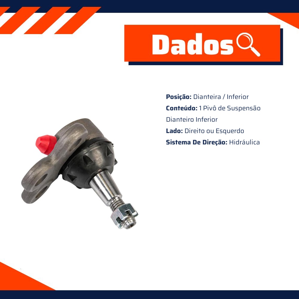 Pivô de Suspensão Dianteiro Inferior para Chevrolet Captiva - TRW - JBJ1256