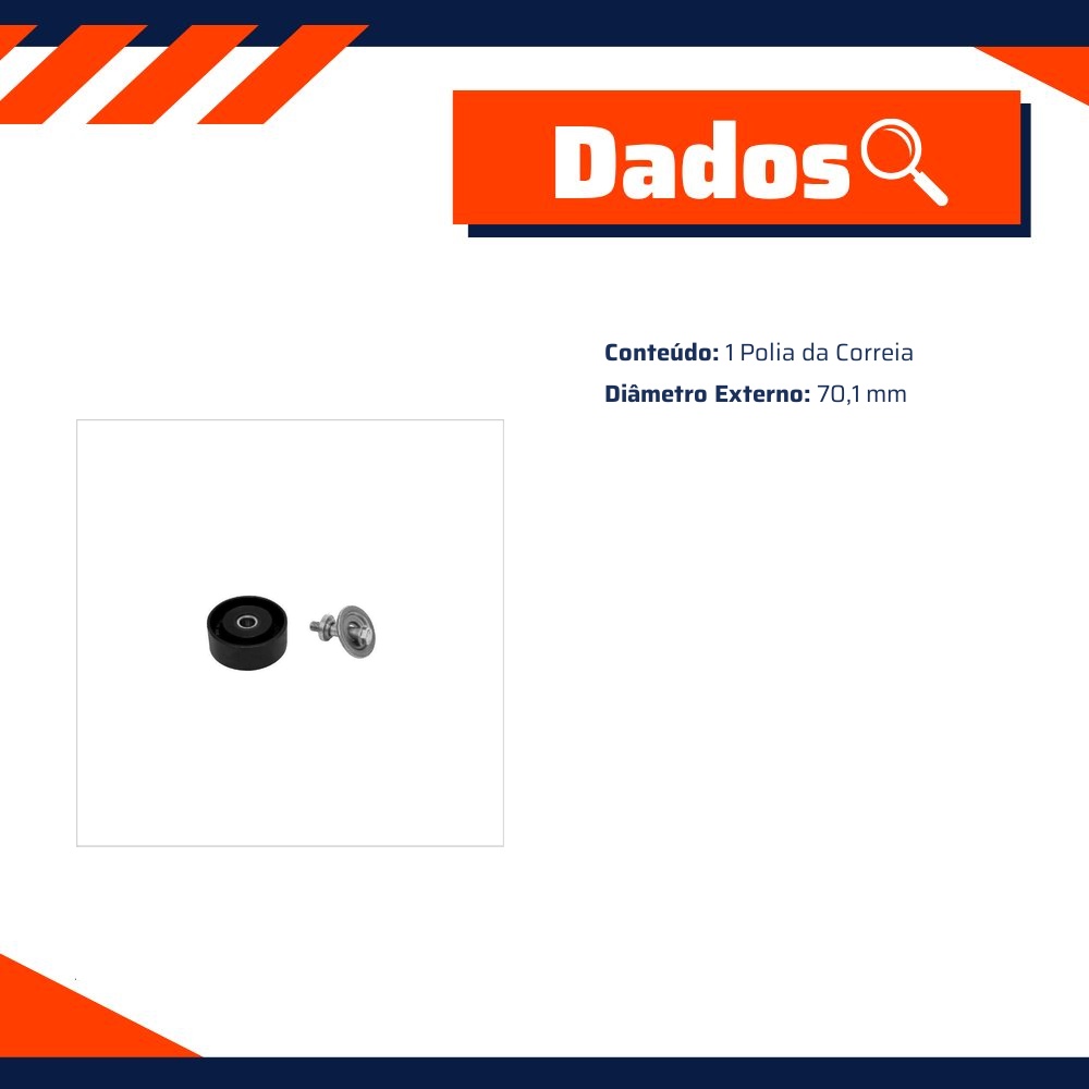 Polia da Correia para Toyota Hilux - SKF - VKM 4940