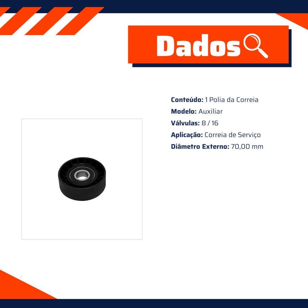 Polia da Correia - SKF - VKM 4909