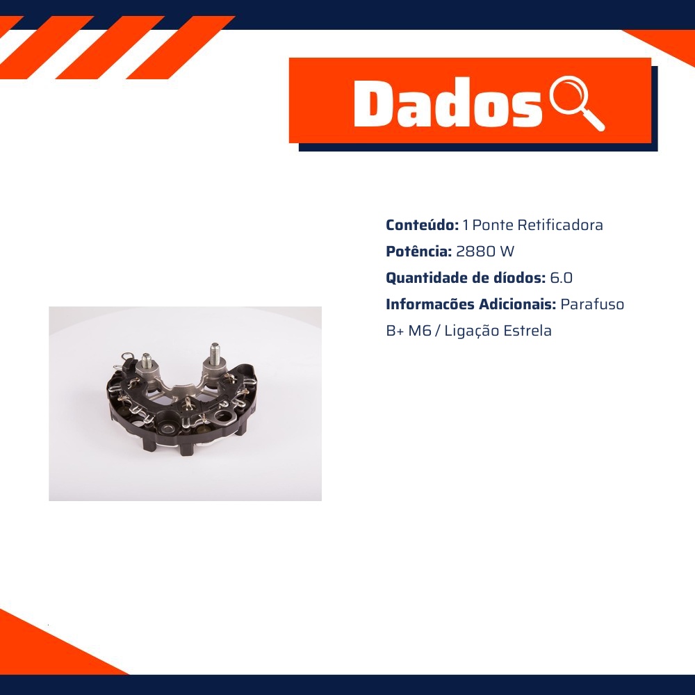 Ponte Retificadora para Toyota Hilux - Bosch - F 00M 123 308