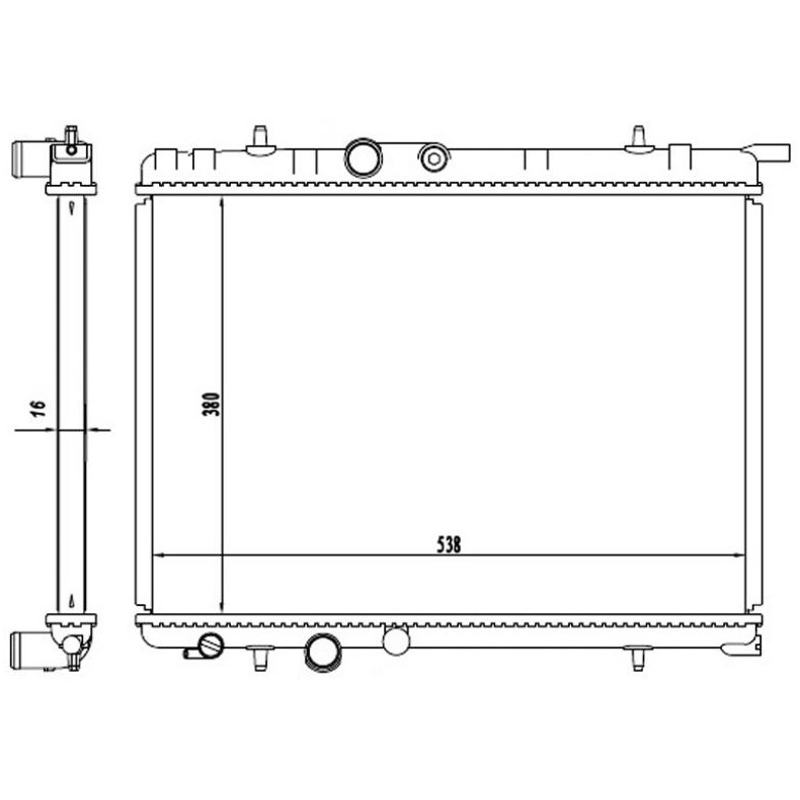 Radiador de Água - Magneti Marelli - RMM1061RPE