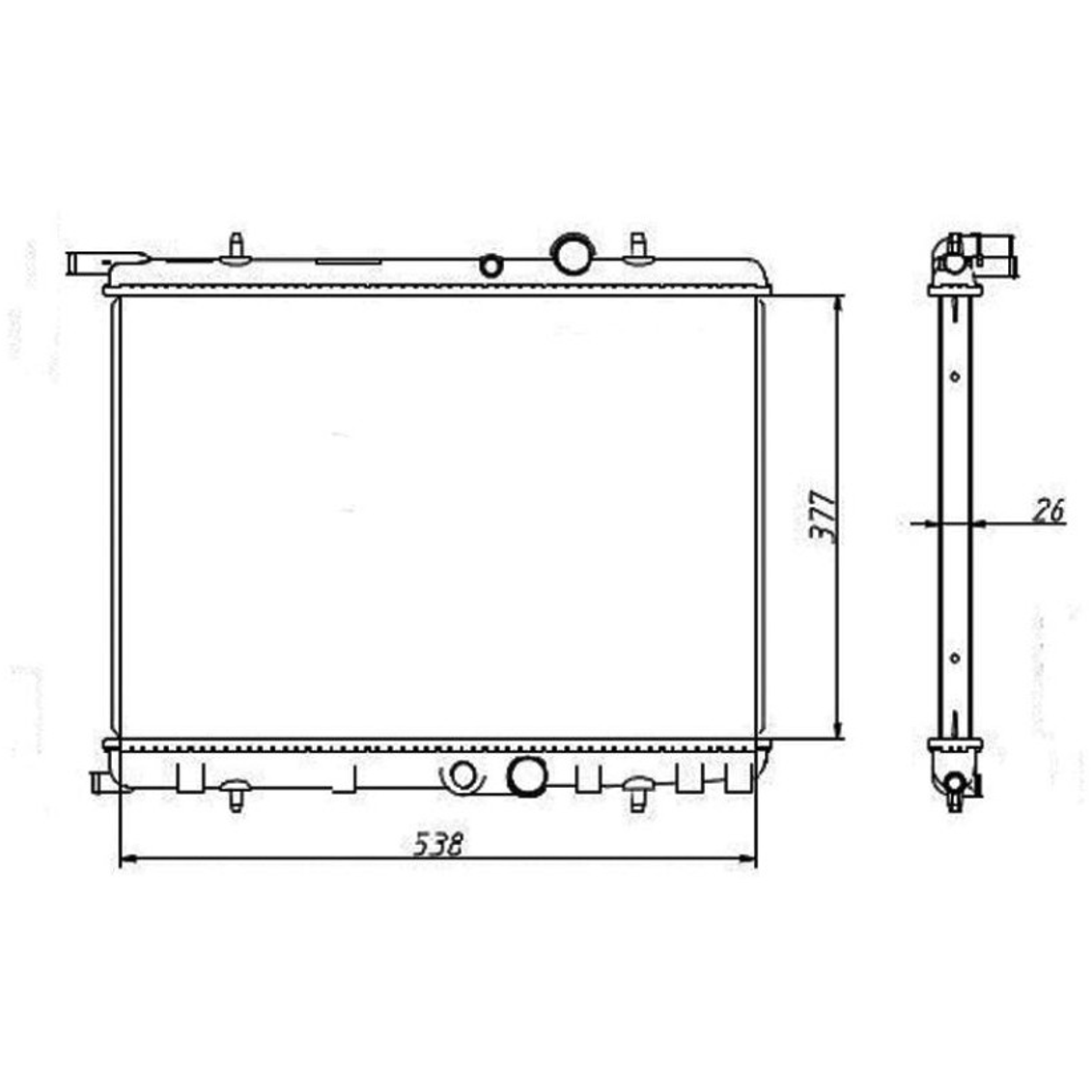 Radiador de Água - Magneti Marelli - RMM1009HPE