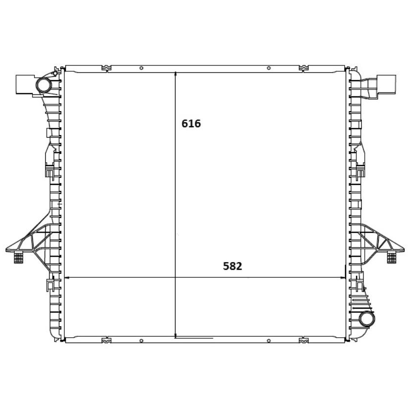 Radiador de Água para Volkswagen Amarok - Magneti Marelli - RMM1119VW