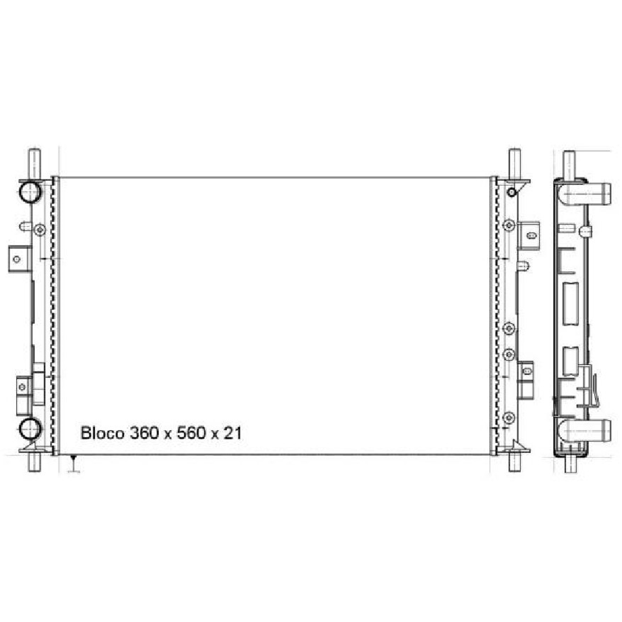 Radiador de Água - Magneti Marelli - RMM339001M