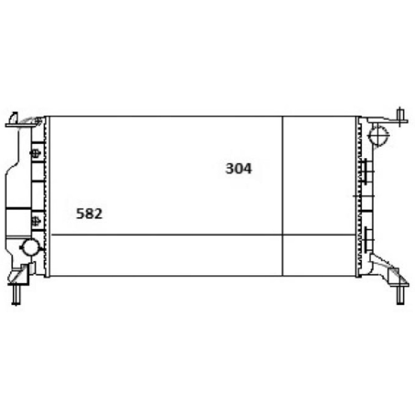 Radiador de Água para Chevrolet CLASSIC - Magneti Marelli - RMM1087GM