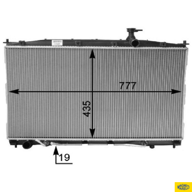 Radiador de Água para Hyundai Santa Fé - Magneti Marelli - 8MK376763431