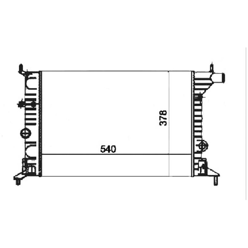 Radiador de Água para Chevrolet Vectra - Magneti Marelli - RMM1058RGM