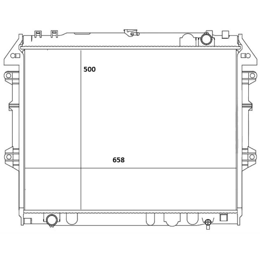 Radiador de Água Toyota Hilux - Magneti Marelli - RMM1117TO