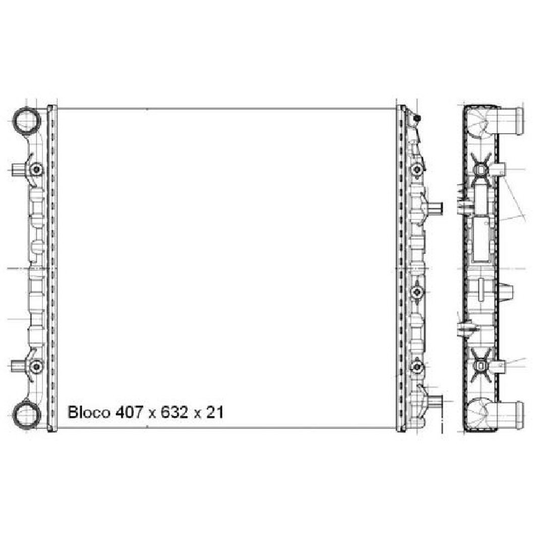 Radiador de Água - Magneti Marelli - RMM698001M