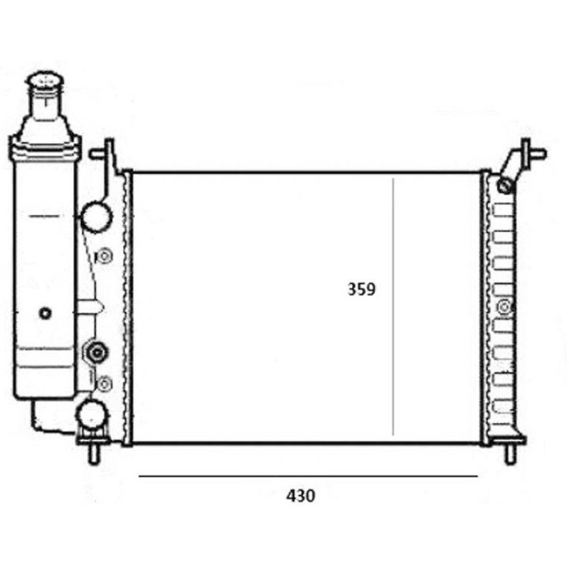 Radiador de Água - Magneti Marelli - RMM1005HFT