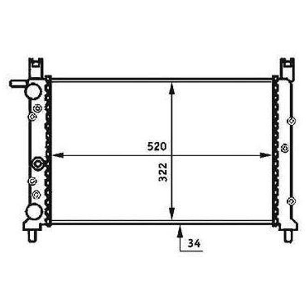 Radiador - Magneti Marelli - RMM376713531