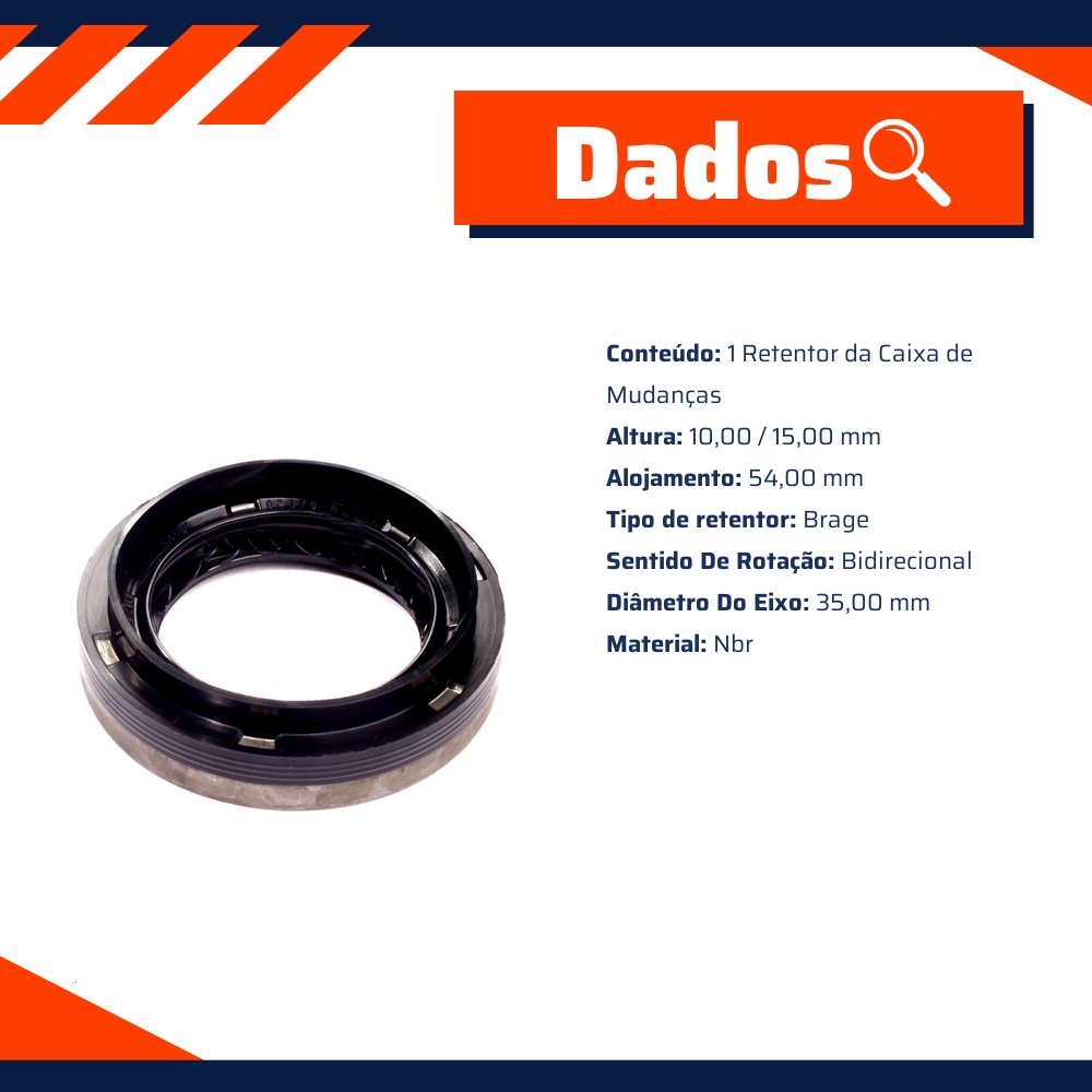 Retentor da Caixa de Mudanças - Sabó - 02370BRAGE
