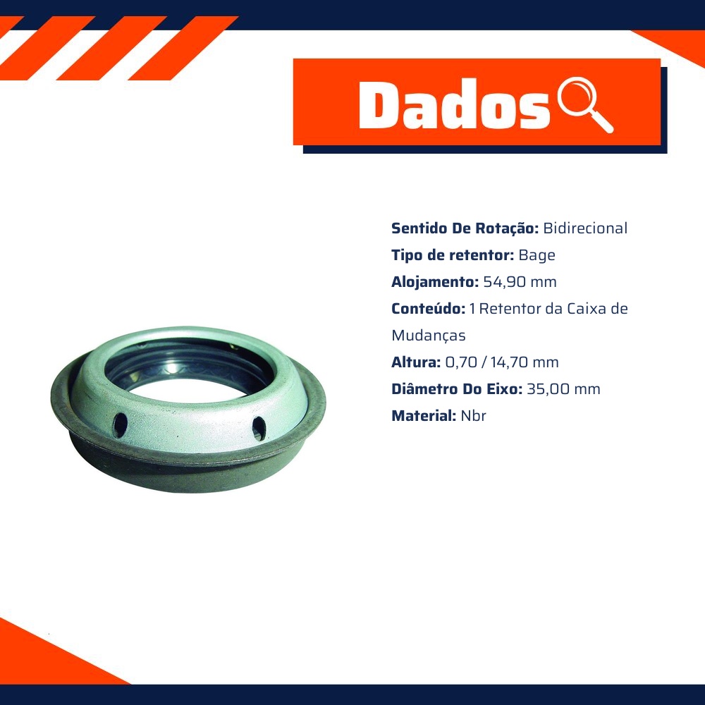 Retentor da Caixa de Mudanças - Sabó - 02374BAGE