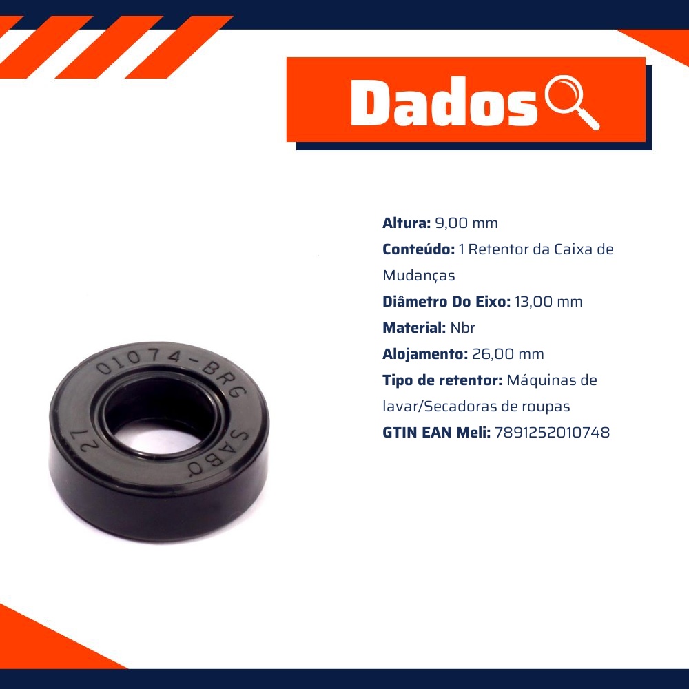 Retentor da Caixa de Mudanças - Sabó - 01074BRG