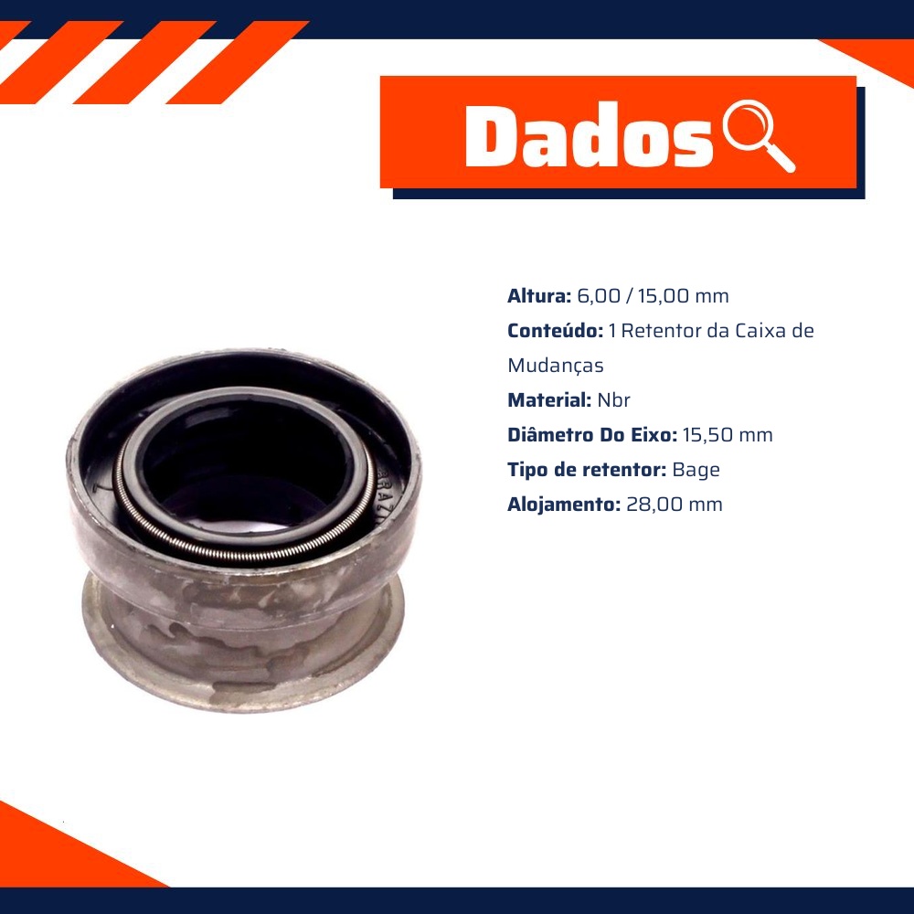 Retentor da Caixa de Mudanças - Sabó - 02420BAGE