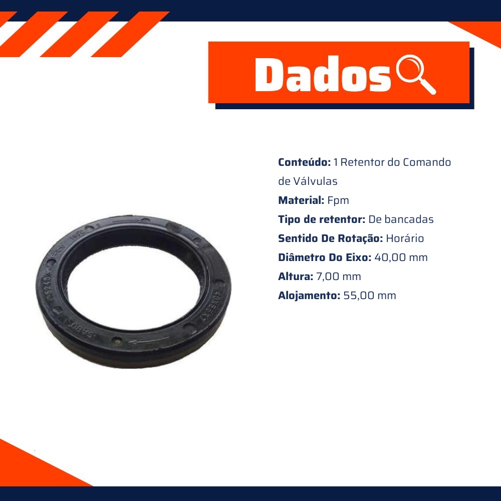 Retentor do Comando de Válvulas - Sabó - 05246BRAGF