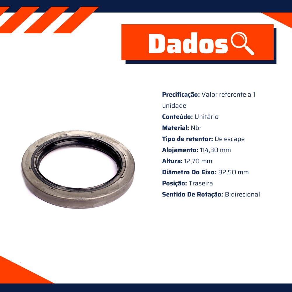 Retentor do Cubo de Roda Traseiro - Sabó - 01923BG