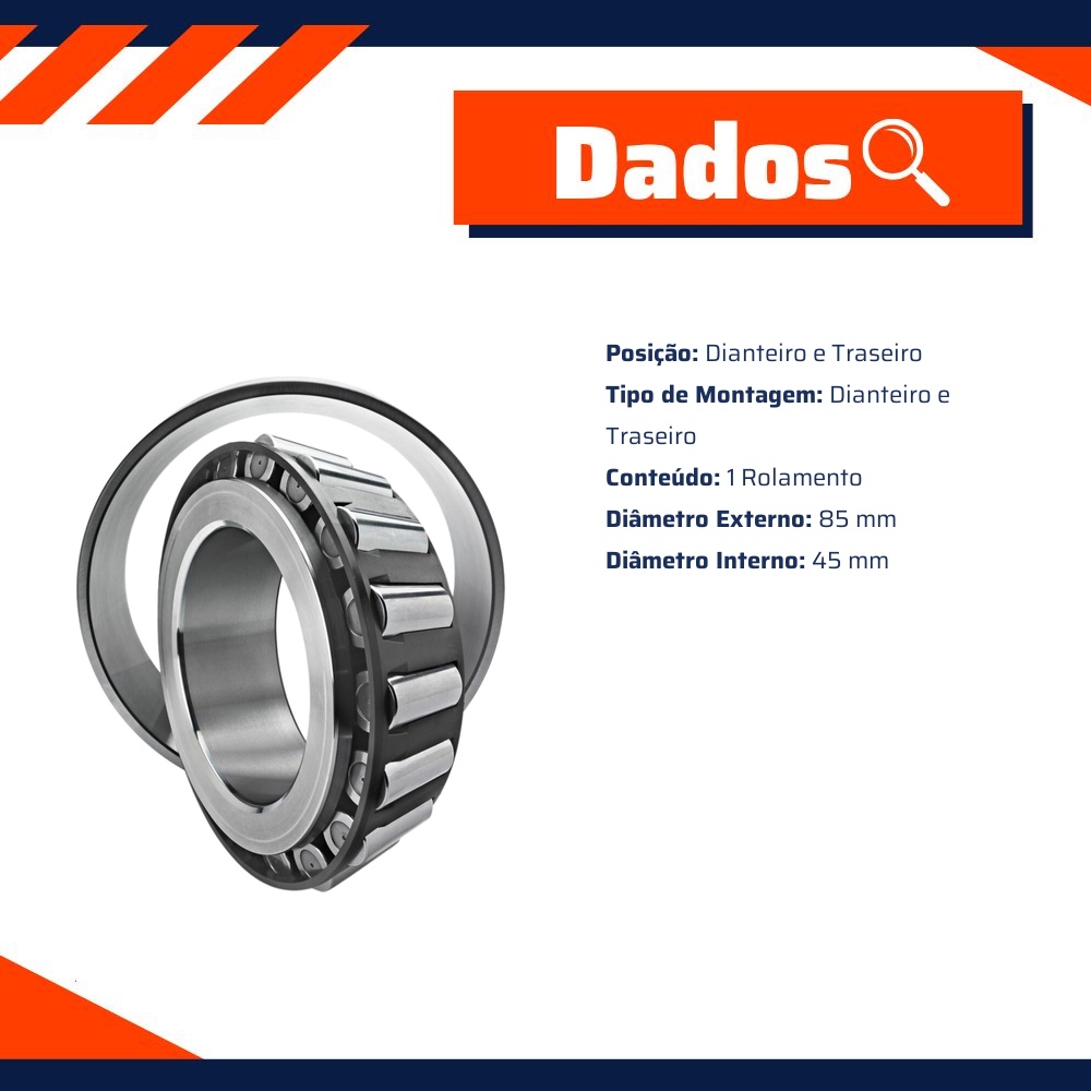 Rolamento - SKF - 30209