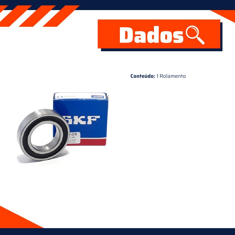 Rolamento - SKF - 6007-2RS1C3