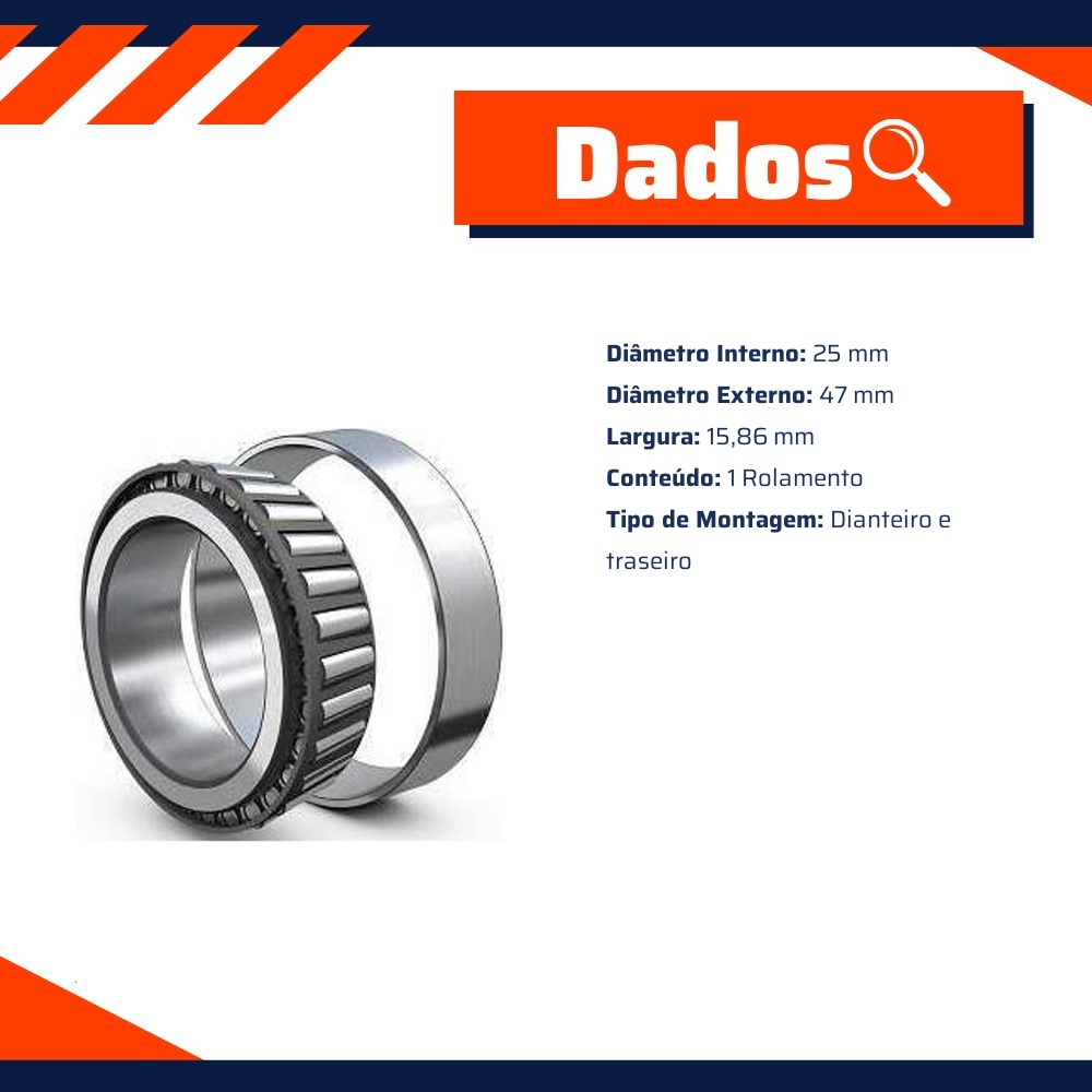 Rolamento - SKF - 32005 X/Q