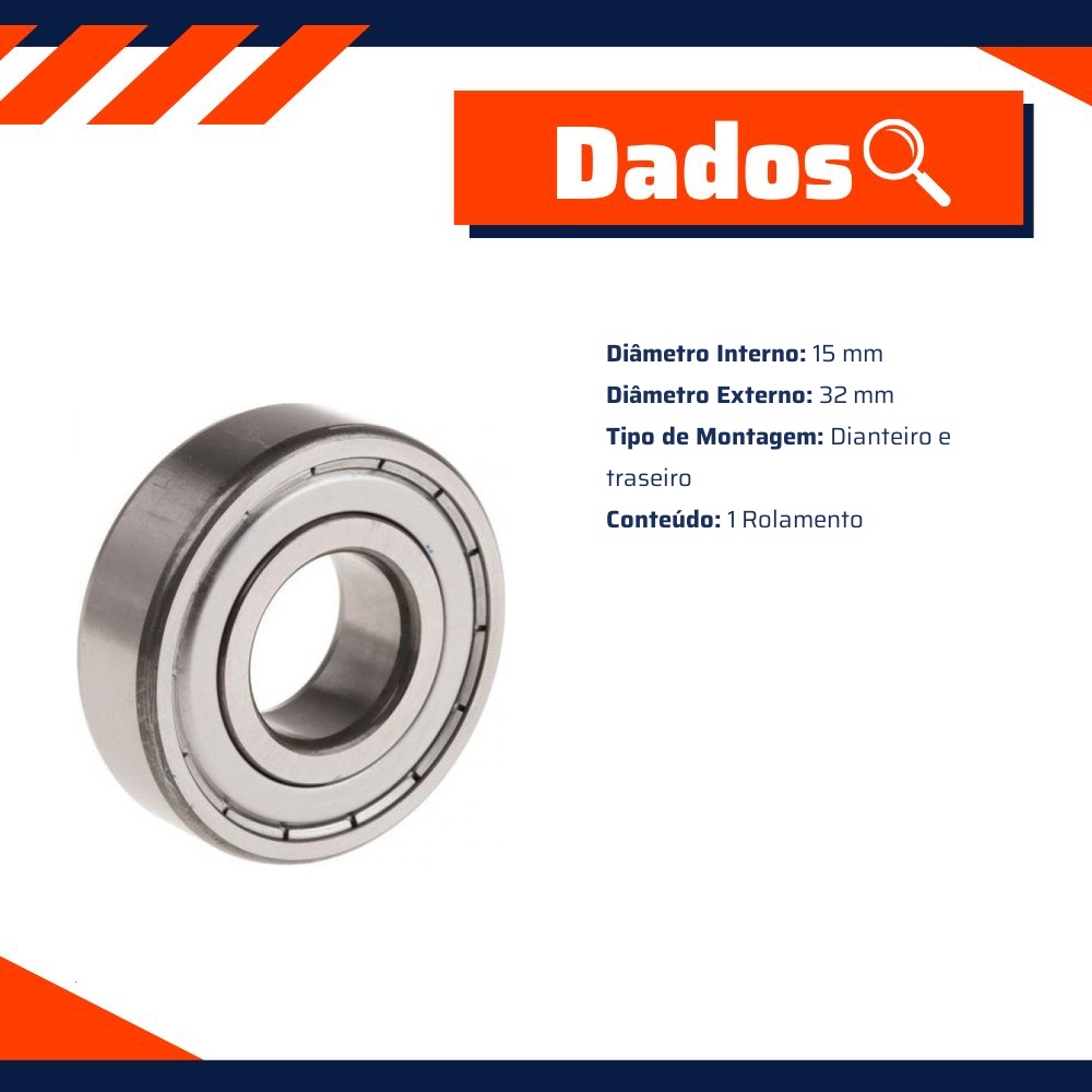 Rolamento - SKF - 6002-2Z