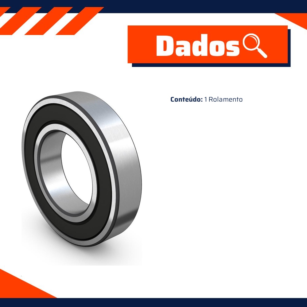 Rolamento para Honda Civic e Hyundai Galloper - SKF - 6002-2RSH/C3