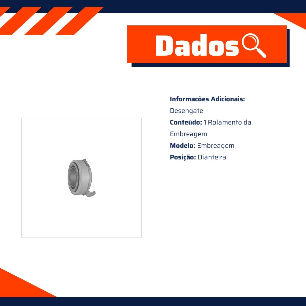 Rolamento da Embreagem - SKF - VKC 2518 H