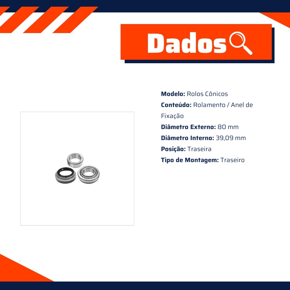 Rolamento de Roda - SKF - U 399/365 A/L
