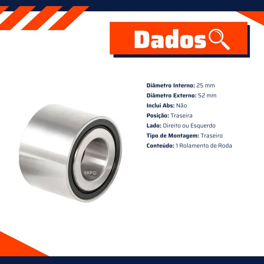 Rolamento de Roda - SKF - VKBC 20212
