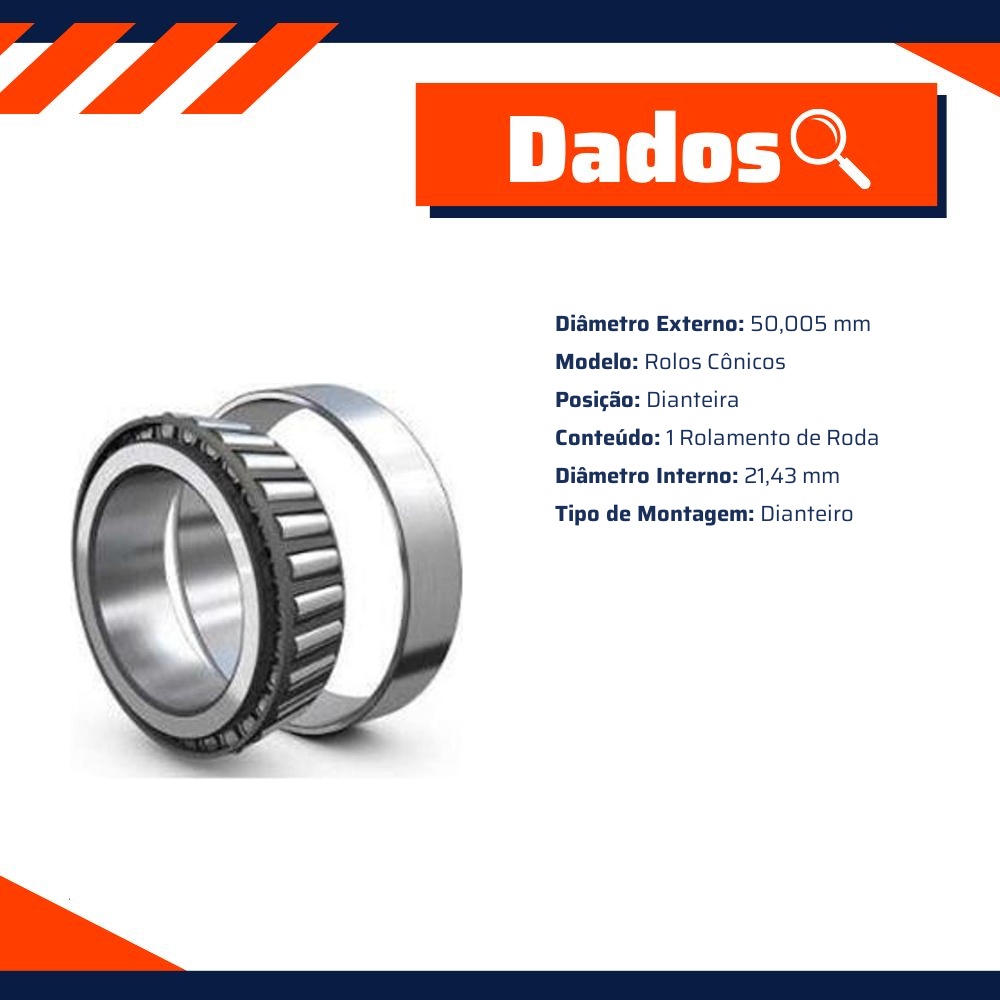 Rolamento de Roda - SKF - M 12649/610