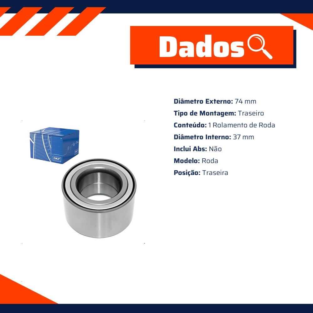 Rolamento de Roda - SKF - VKBC 20034